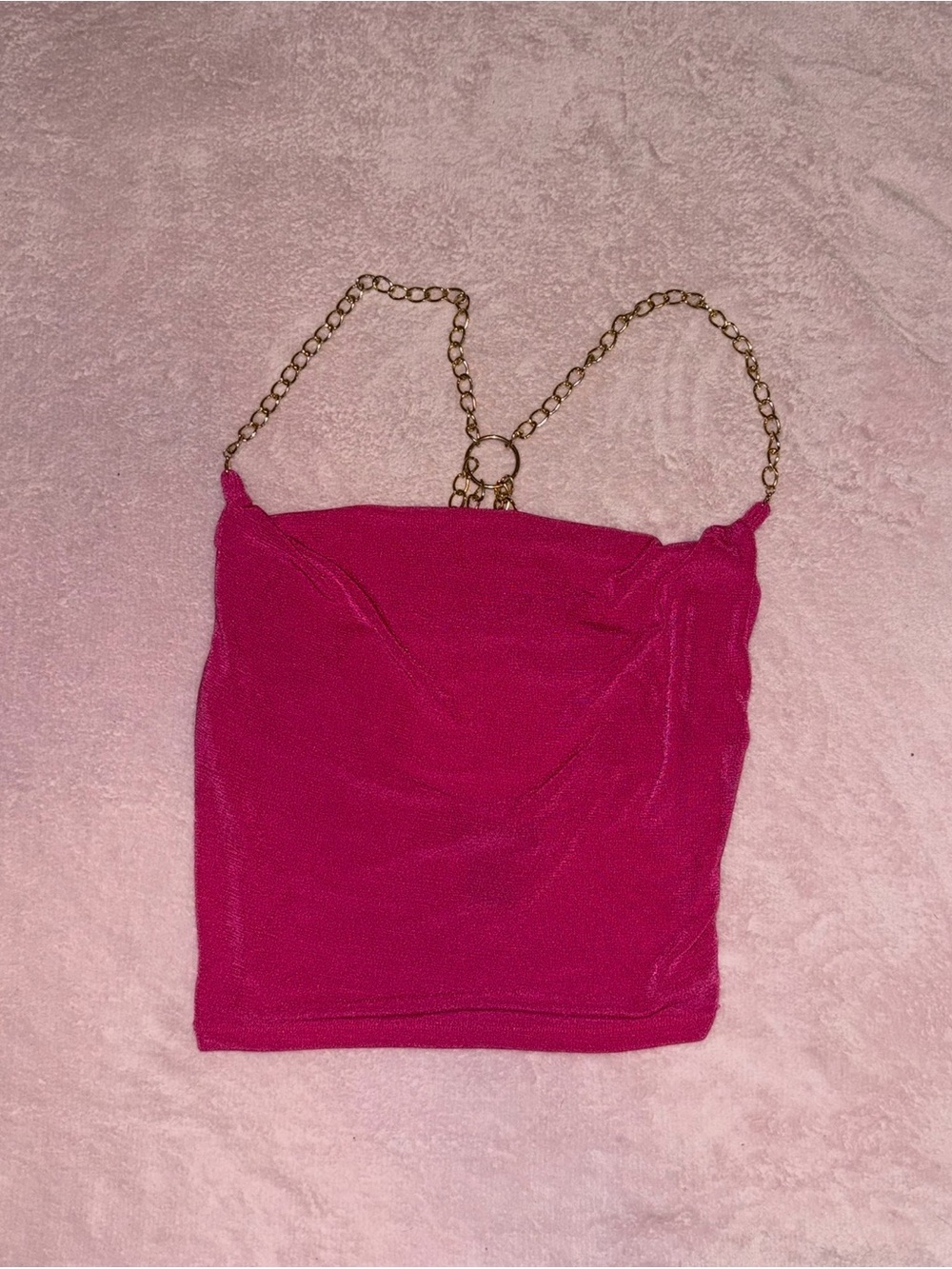 29 💗 Just Polly Hot Pink Chain Strap Cami 💗